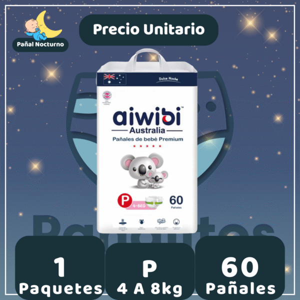 Pañal Aiwibi Dulce Noche P 60 UN - Unidad