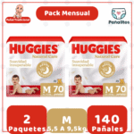 Pack Mensual Pañal Huggies Natural Care