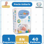 Pañal Emubaby Recién Nacido 40 Unidades