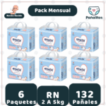 Pack Mensual Pañal Aiwibi Recién Nacido