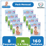 Pack Mensual Pañal Babysec Premium Confort