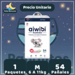 Pañal Aiwibi Dulce Noche M 54 UN - Unidad
