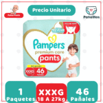 Pañal Pampers Premium Care Pants XXXG 46 - Unidad