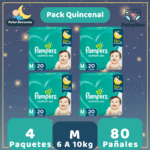 Pack Quincenal Pañal Pampers Confort Sec