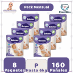 Pack Mensual Pañal Babysec Premium