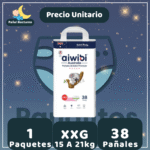 Pañal Aiwibi Dulce Noche XXG 38 UN - Unidad