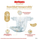 Pack Quincenal Pañal Huggies Natural Care Recién Nacido 80 UN - Imagen 2