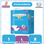 Pañal Adulto Familia y Salud - 8 Unidades - Imagen 2